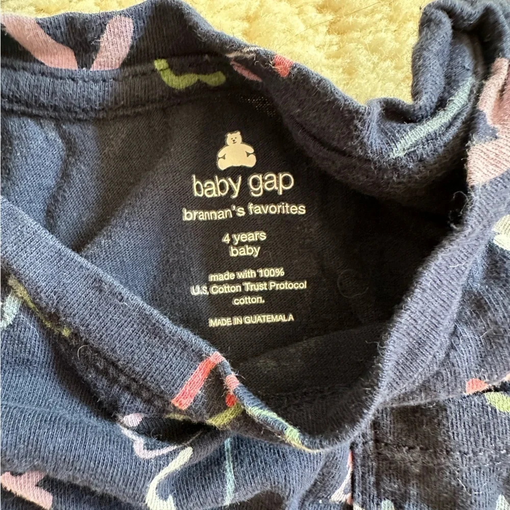 GAP 🦋 Navy Floral Long Sleeve Shirt/pants set